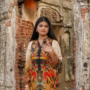 Saadia Ahmed LWSU-25P204 2-Pcs Printed Lawn